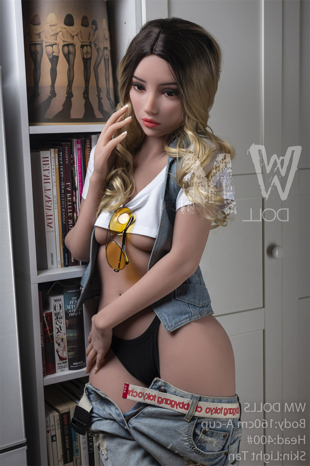 160cm/5ft3 A-Cup Beautiful TPE Sex Doll with #400 Head WM