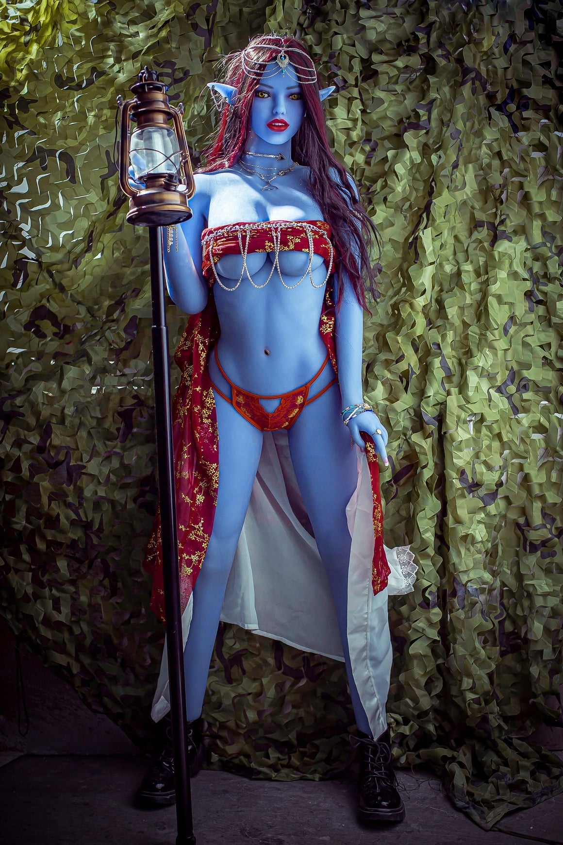 EU In Stock - 158cm/5ft2 E-cup Sexual Elven Magic Alien Sex Doll - Eli Torso TPE Aibei