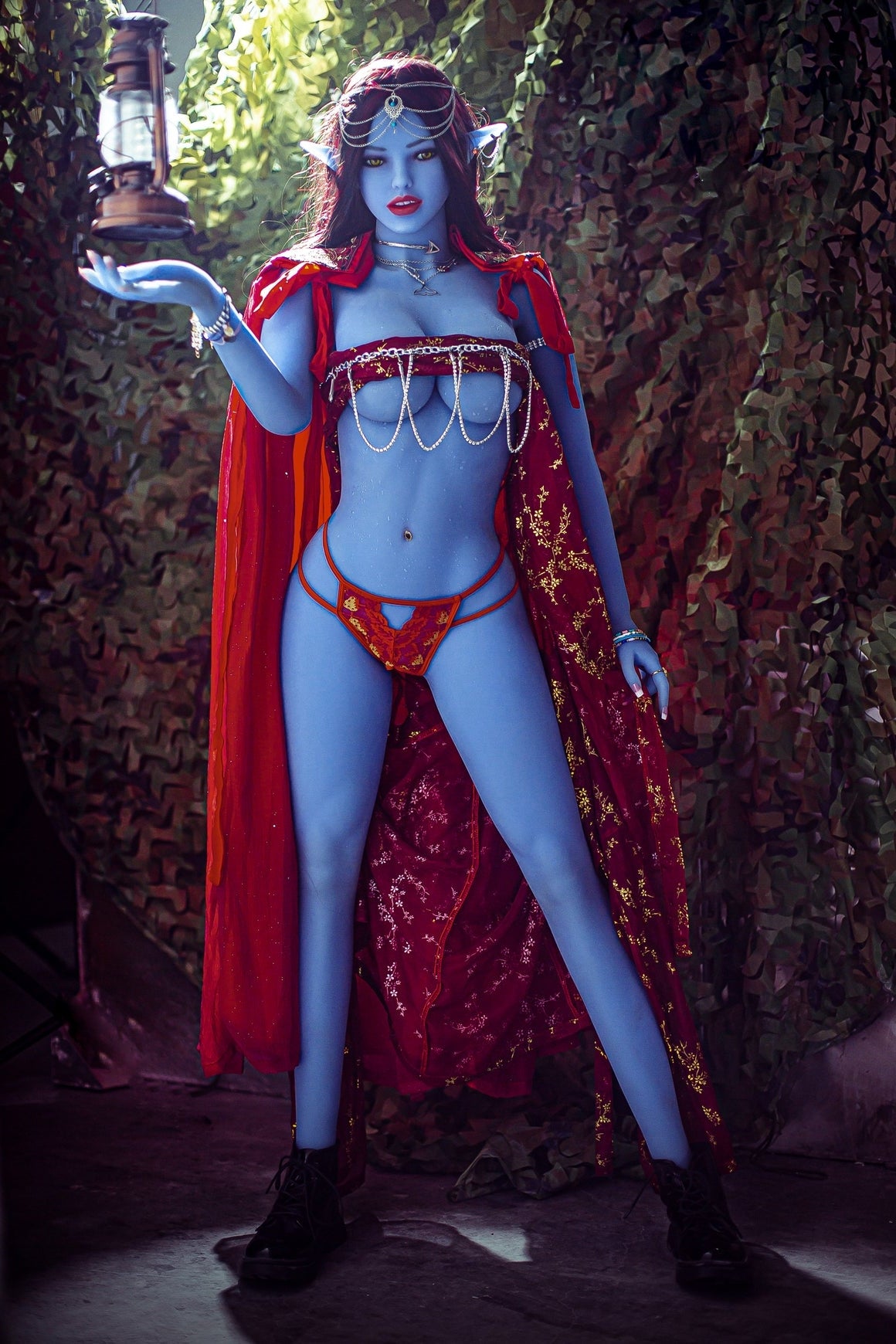 EU In Stock - 158cm/5ft2 E-cup Sexual Elven Magic Alien Sex Doll - Eli Torso TPE Aibei