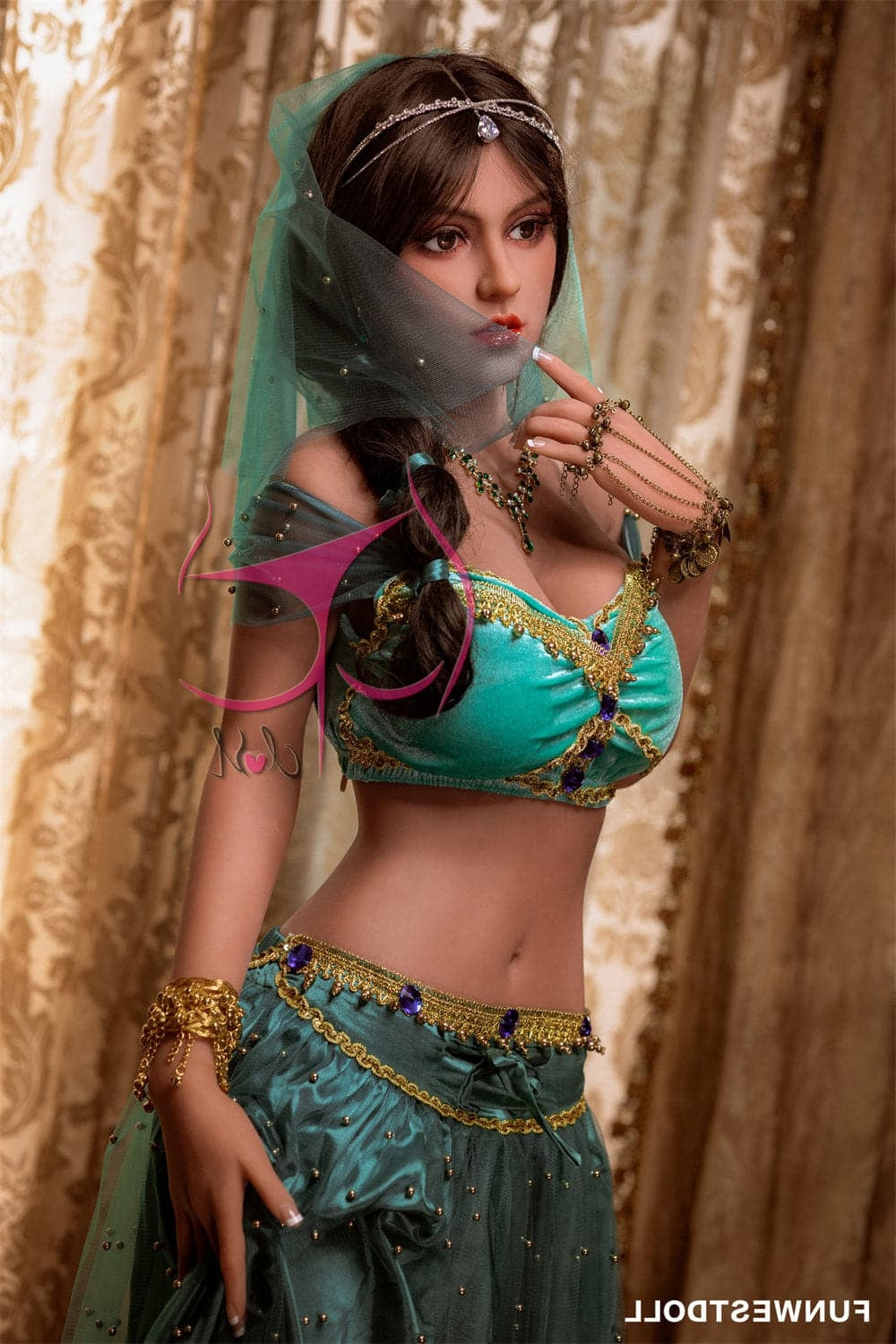 162cm/5ft4 F-Cup Aladdin Princess Jasmine Sex Doll TPE Funwest