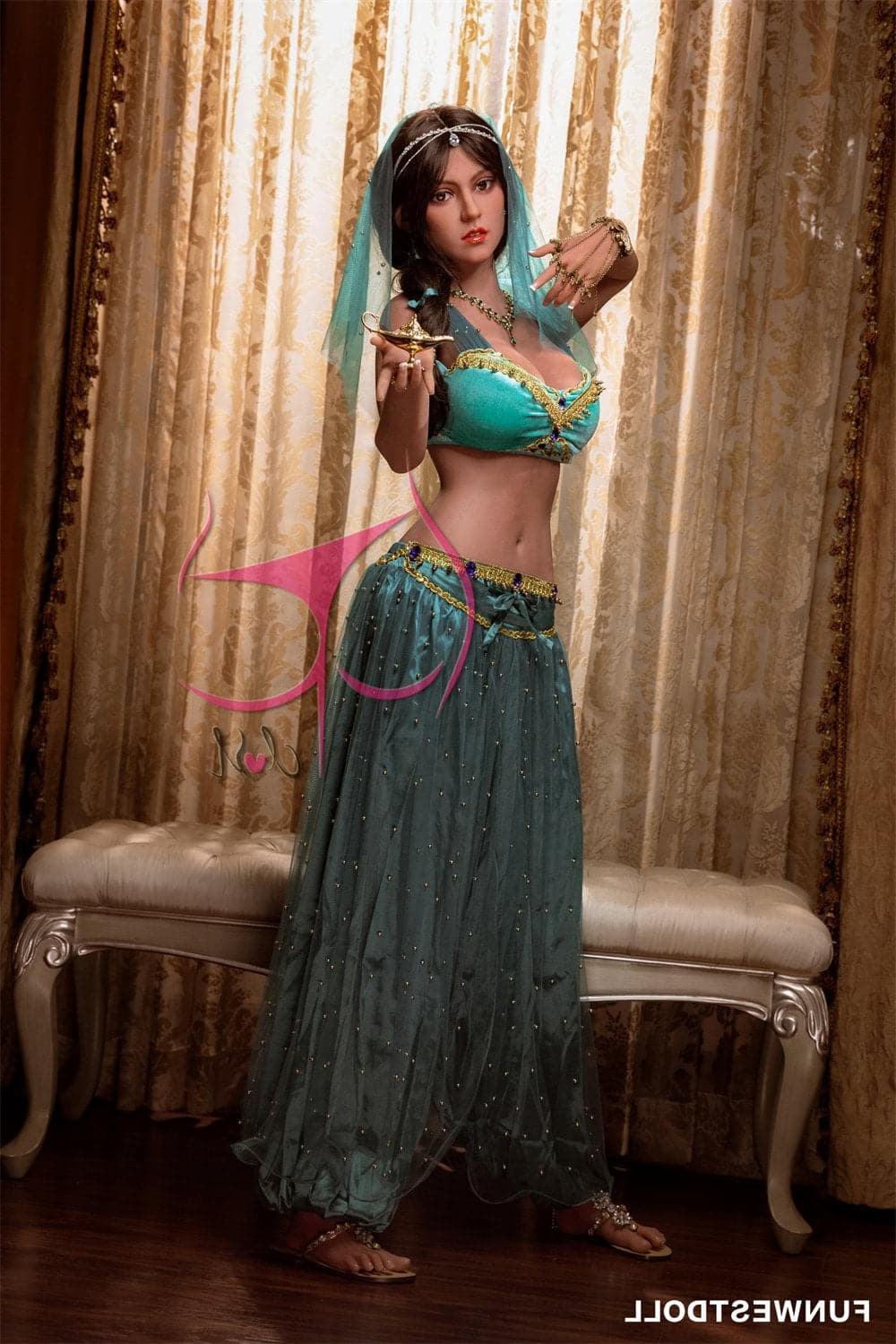 162cm/5ft4 F-Cup Aladdin Princess Jasmine Sex Doll TPE Funwest