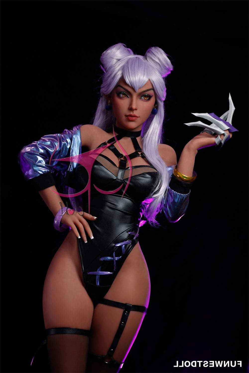 155cm/5ft1 F-Cup League of Legends Agony’s Embrace Evelynn Anime Sex D Torso TPE Funwest Doll