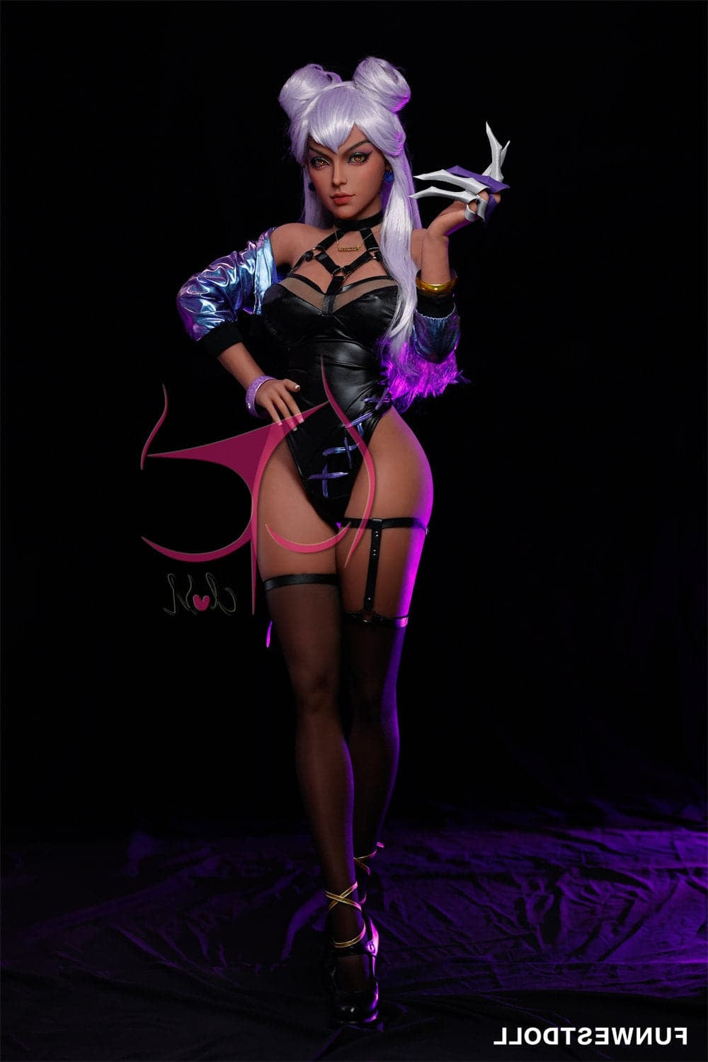 155cm/5ft1 F-Cup League of Legends Agony’s Embrace Evelynn Anime Sex D Torso TPE Funwest Doll