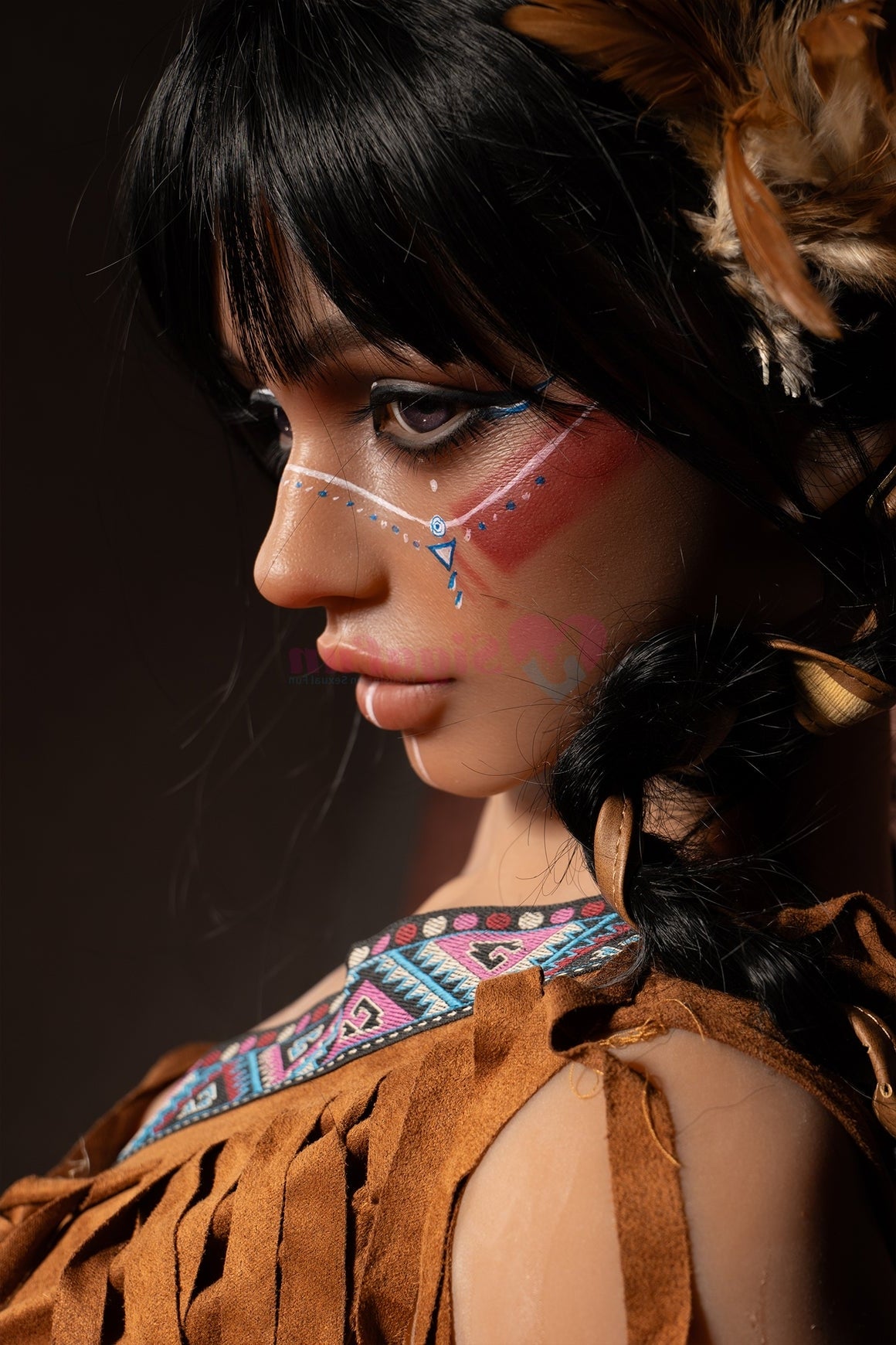 Us In Stock 159cm 5ft3 E Cup Silicone Head Sex Doll Sg3 Ada Dark Tanned - E-cup Torso Sigafun