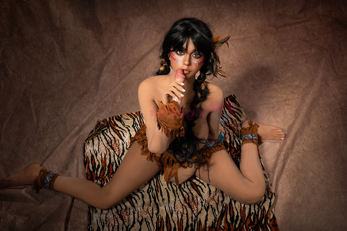 Us In Stock 159cm 5ft3 E Cup Silicone Head Sex Doll Sg3 Ada Dark Tanned - E-cup Torso Sigafun