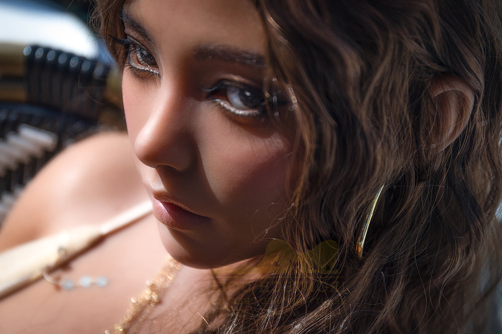 EU In Stock - 164cm/5ft5 F-cup Silicone Sex Doll - S40 Dark Tanned Irontech