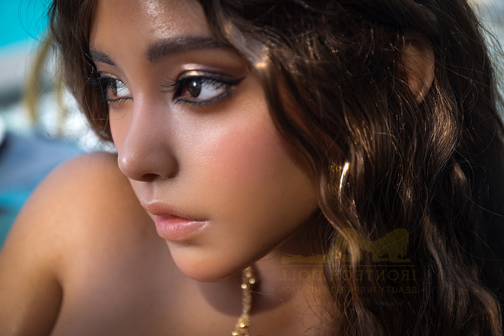 US In Stock - 164cm/5ft5 F-cup Silicone Sex Doll - S40 Dark Tanned Irontech