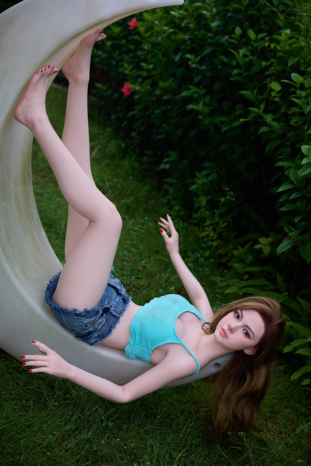 159cm/5ft3 E-cup Silicone Head Sex Doll - Candy Starpery