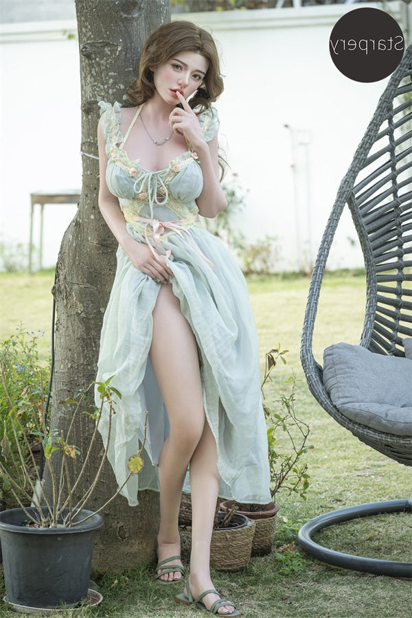 171cm/5ft7 D-cup Silicone Head Blonde Sex Doll #143 - Natalia Starpery