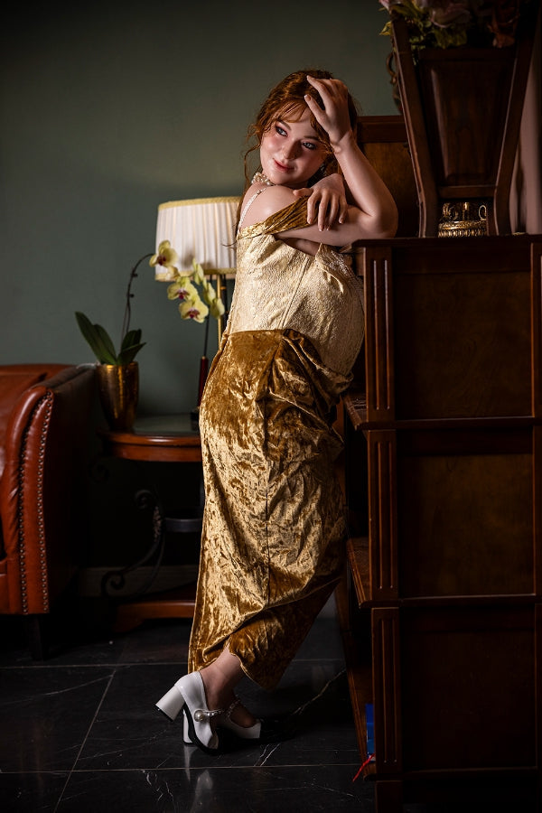 161cm/5ft3 H-cup SSBBW Big Booty Full Silicone Sex Doll - Ivory Starpery