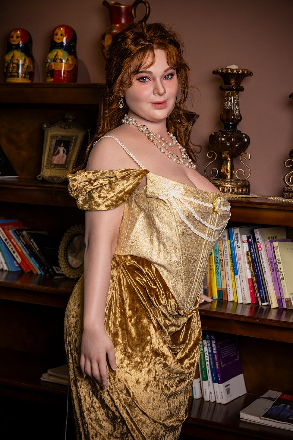 161cm/5ft3 H-cup SSBBW Big Booty Full Silicone Sex Doll - Ivory Starpery