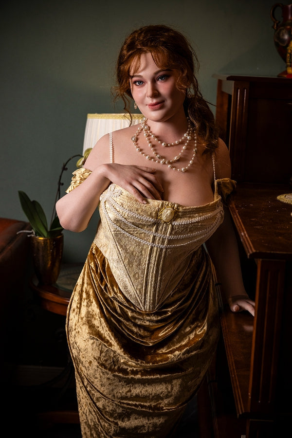 161cm/5ft3 H-cup SSBBW Big Booty Full Silicone Sex Doll - Ivory Starpery