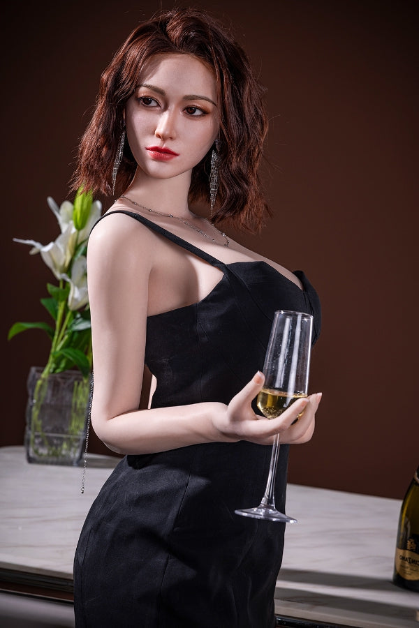 165cm/5ft5 G-cup Big Booty Silicone Head BBW Sex Doll - Baochai ROS Starpery