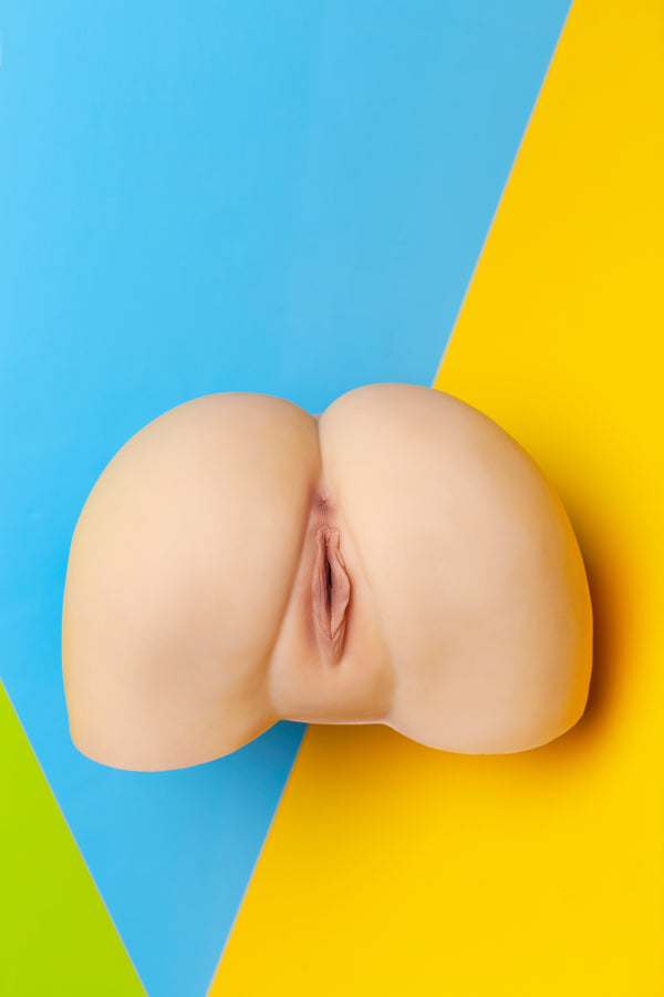 🔹CLM Classic🔹20cm/1ft1 Yellow Skin TPE Butt Torso Sex Toys - R2 Climax Doll