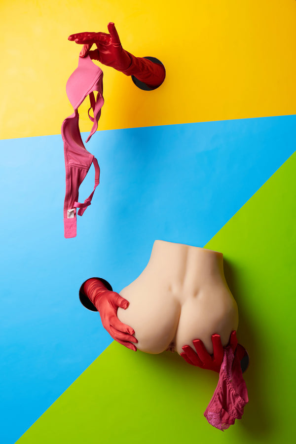 🔹CLM Classic🔹20cm/1ft1 Yellow Skin TPE Butt Torso Sex Toys - R2 Climax Doll