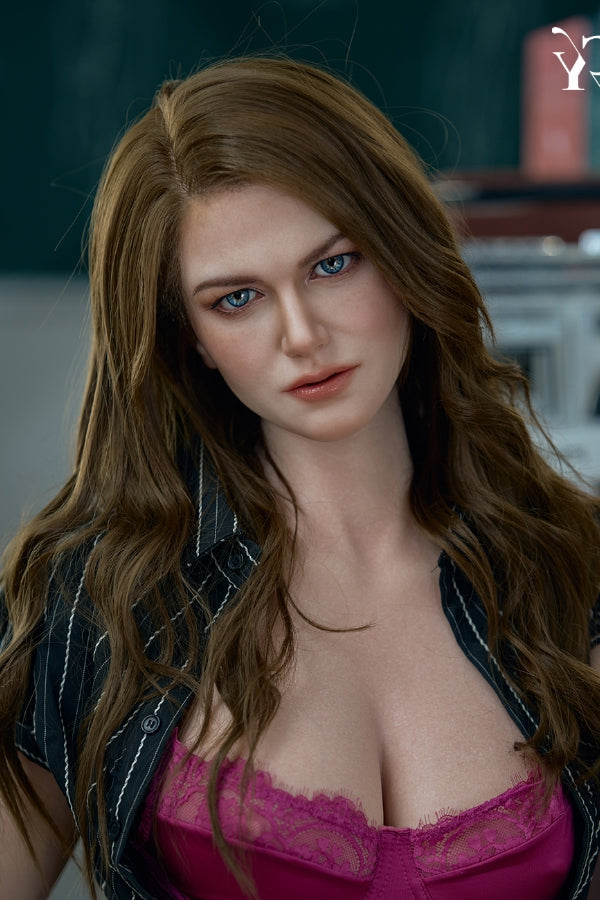176cm/5ft9 E-Cup Hybrid Doll with ROS Head - Rebecca-2 Teacher TOP-CYDOLL