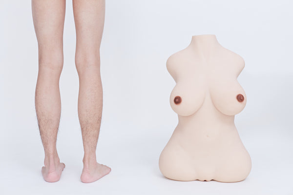 🔹CLM Classic🔹 Round Thigh Yellow Skin TPE Torso Love Doll - F-cup Climax