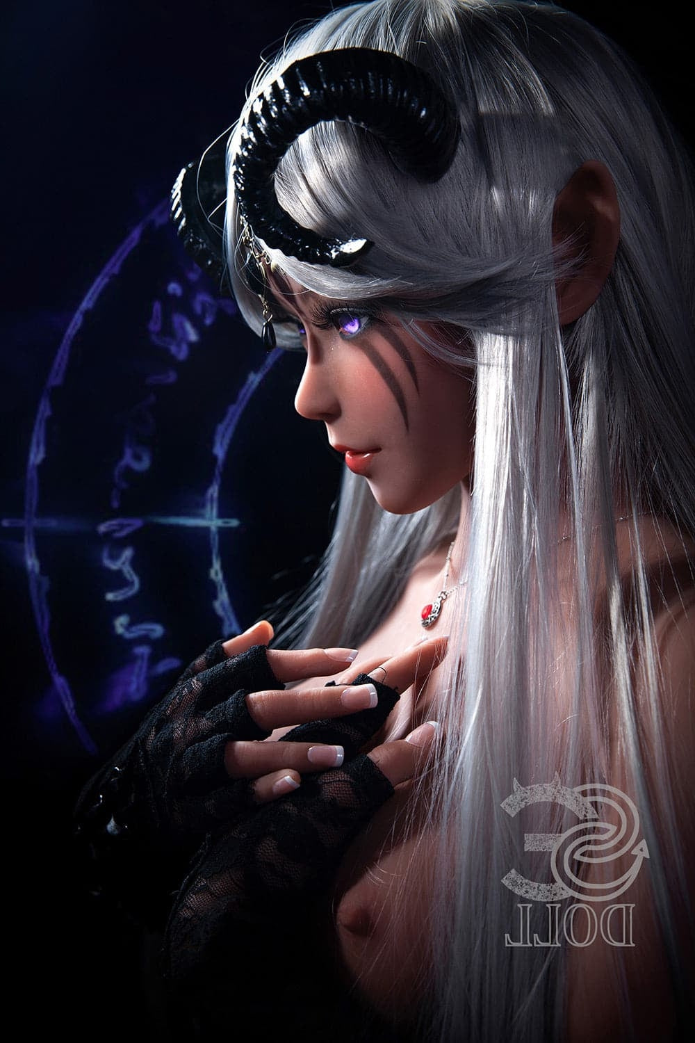 150cm 4ft 11 Anime Alien In E Cup Mysterious Night Elf Sex Doll Samantha C - D-cup Torso TPE