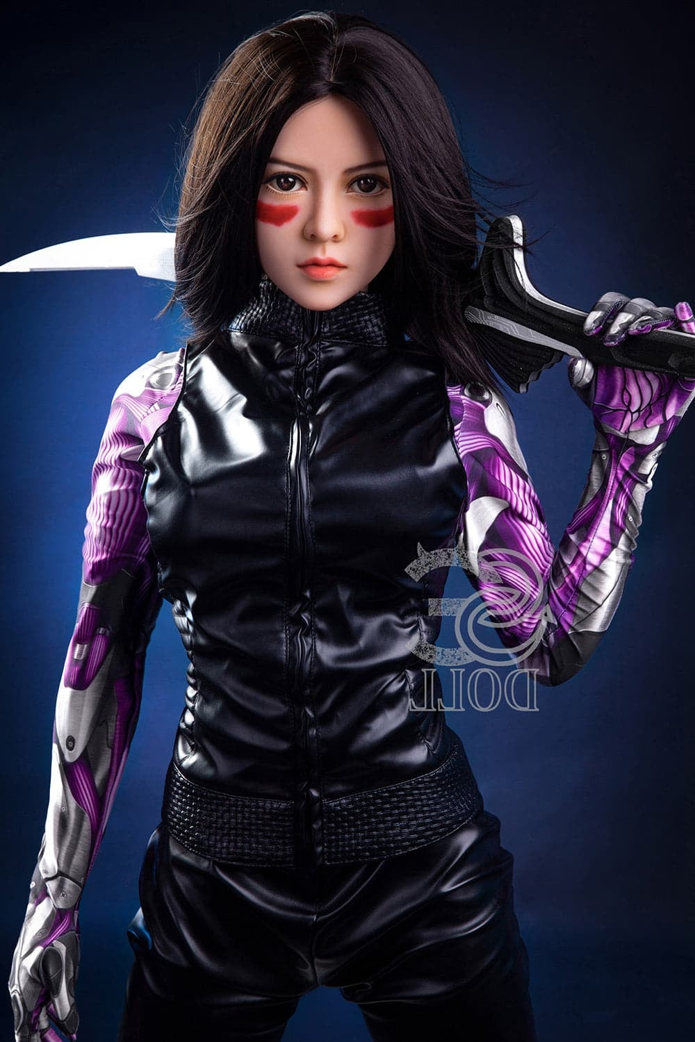 US In Stock-151cm/4 ft 11 E-Cup Battle Angel Alita Anime Sex Doll TPE Head & TPE Body SE