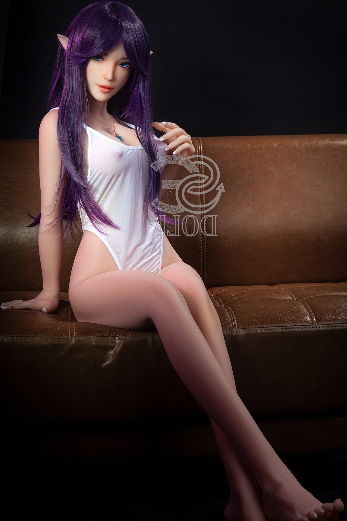 EU In Stock - 151cm/4ft11 E-cup Elf Sex Doll SED081 Head #022 - Olivia Torso TPE & TPE Body