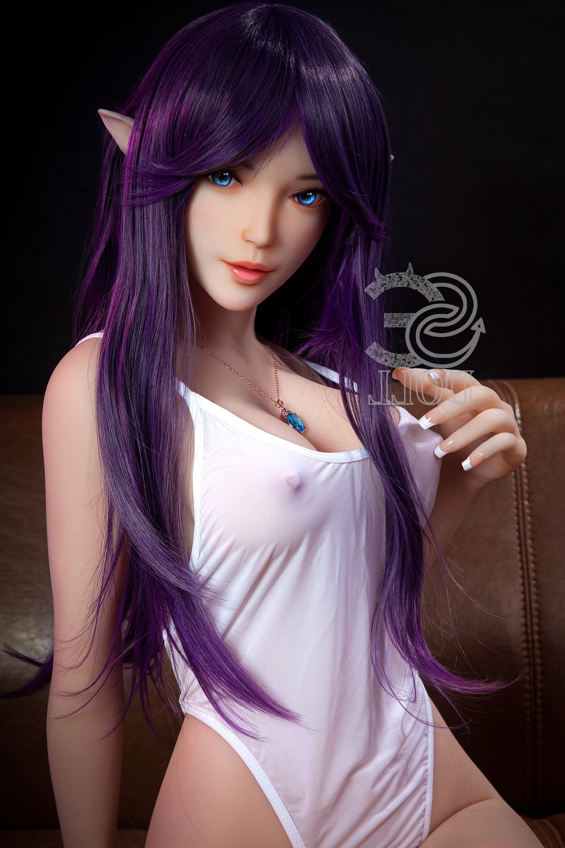 EU In Stock - 151cm/4ft11 E-cup Elf Sex Doll SED081 Head #022 - Olivia Torso TPE & TPE Body