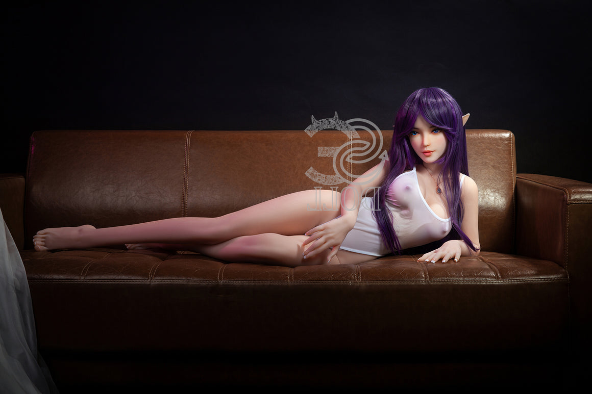 EU In Stock - 151cm/4ft11 E-cup Elf Sex Doll SED081 Head #022 - Olivia Torso TPE & TPE Body