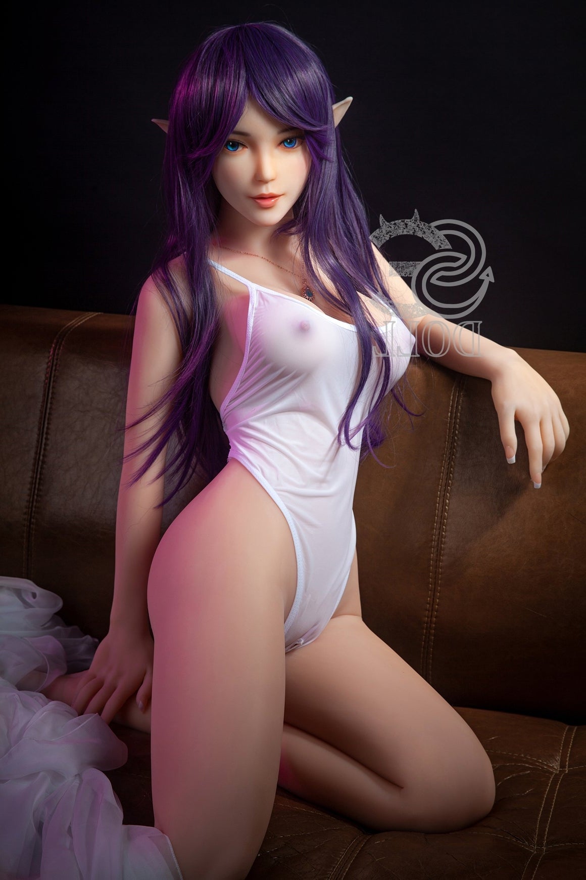 EU In Stock - 151cm/4ft11 E-cup Elf Sex Doll SED081 Head #022 - Olivia Torso TPE & TPE Body