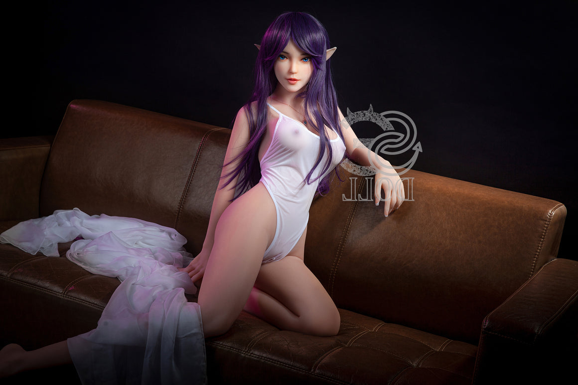 EU In Stock - 151cm/4ft11 E-cup Elf Sex Doll SED081 Head #022 - Olivia Torso TPE & TPE Body