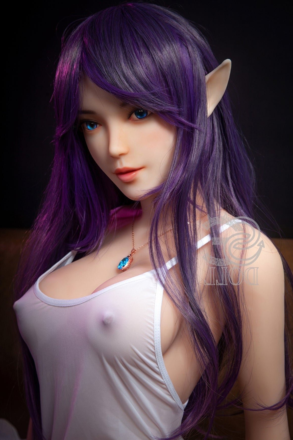 EU In Stock - 151cm/4ft11 E-cup Elf Sex Doll SED081 Head #022 - Olivia Torso TPE & TPE Body