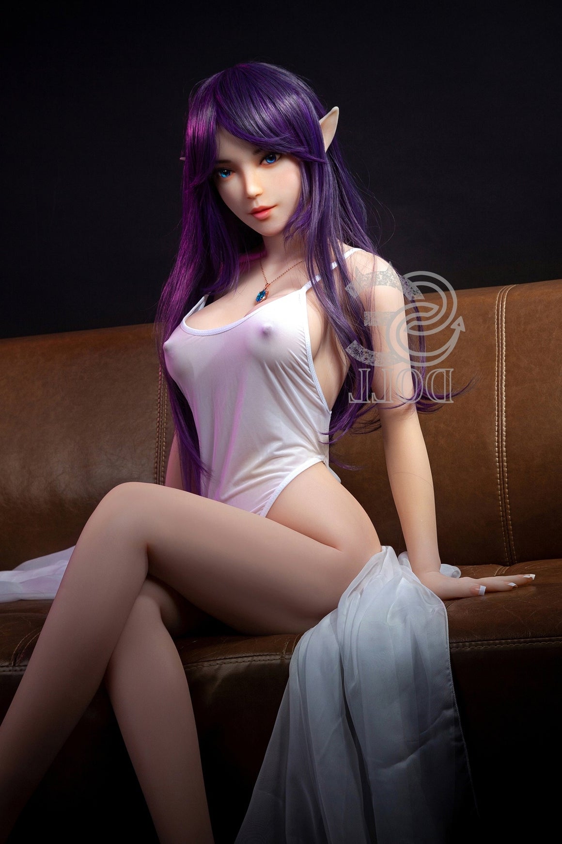 EU In Stock - 151cm/4ft11 E-cup Elf Sex Doll SED081 Head #022 - Olivia Torso TPE & TPE Body