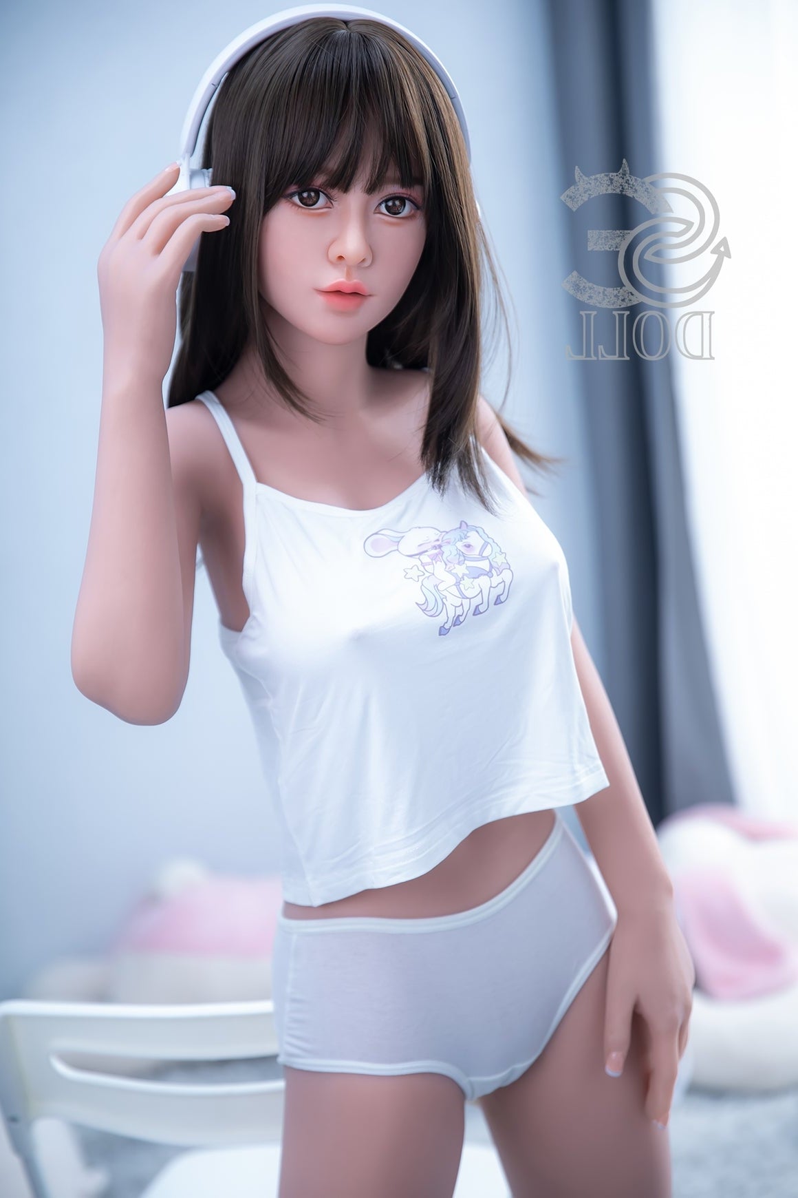 151cm/4ft11 E-cup Realistic Cute Asian Sex Doll Head #010 - Kiko.A SE