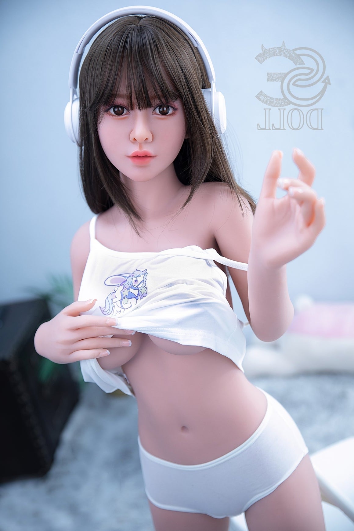 151cm/4ft11 E-cup Realistic Cute Asian Sex Doll Head #010 - Kiko.A SE