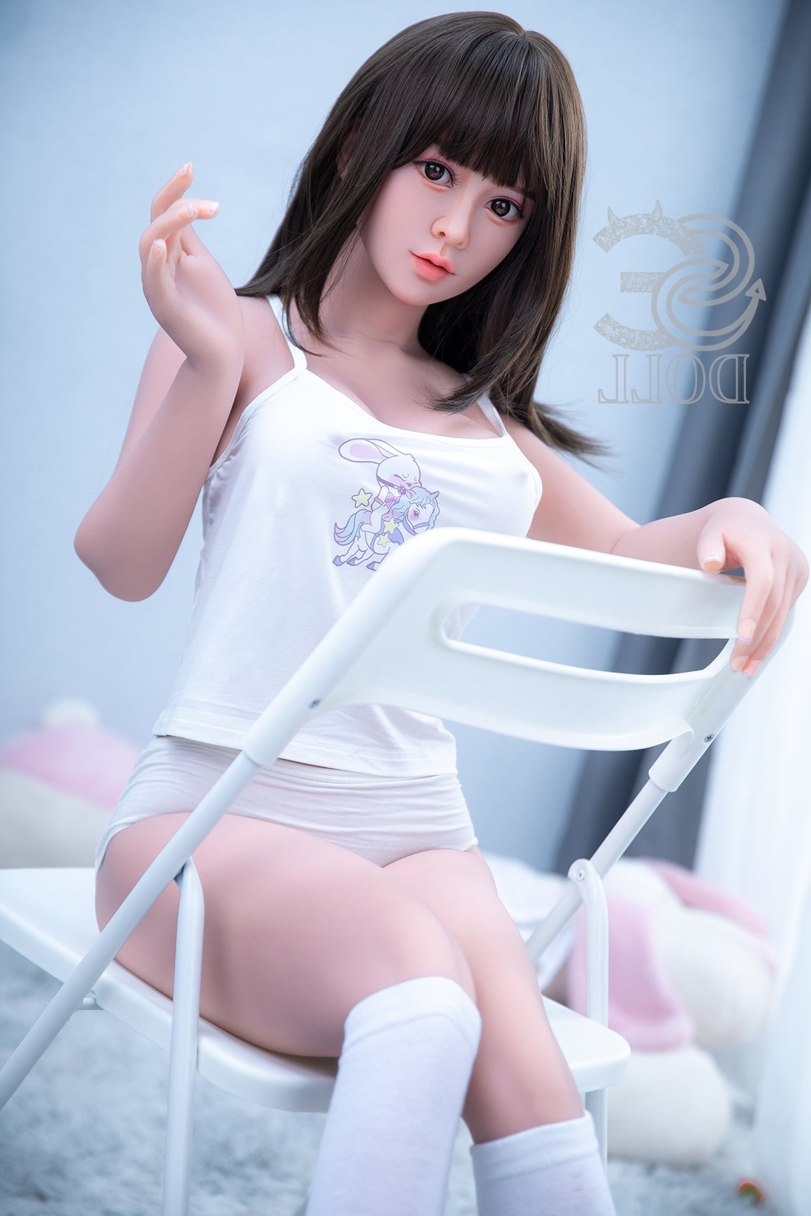 151cm/4ft11 E-cup Realistic Cute Asian Sex Doll Head #010 - Kiko.A SE