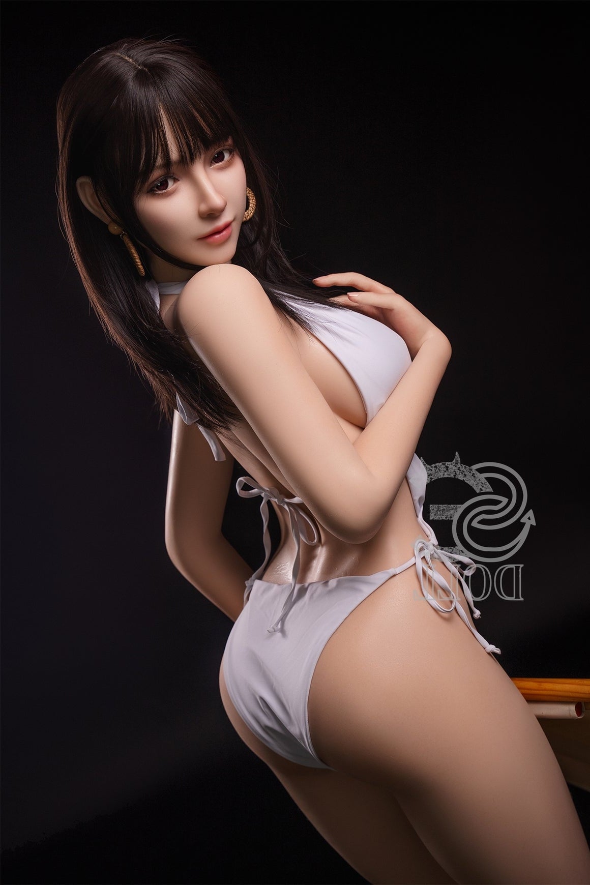 Eu In Stock 165cm 5ft5 C Cup Full Silicone Sex Doll Ses008 Head 068so Annika F - C-cup Torso