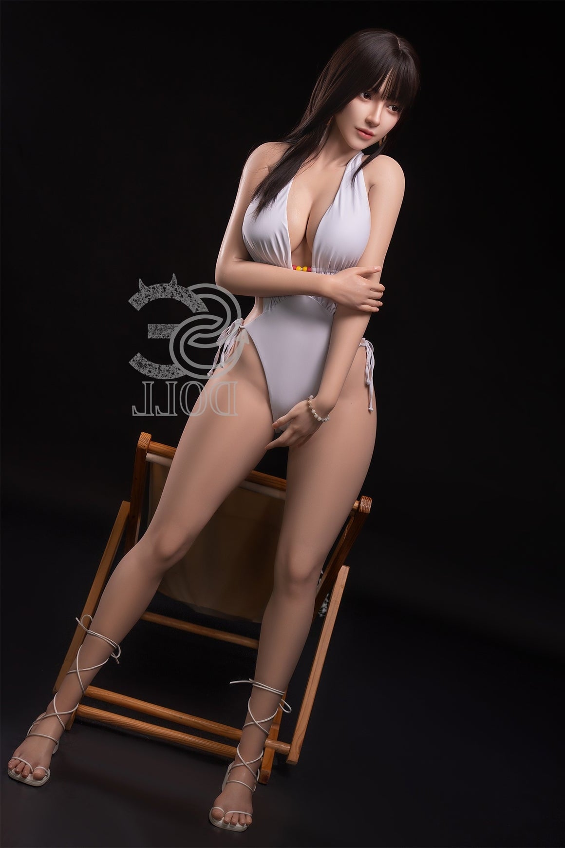 Us In Stock 165cm 5ft5 C Cup Full Silicone Sex Doll Ses008 Head 068so Annika F - C-cup Torso