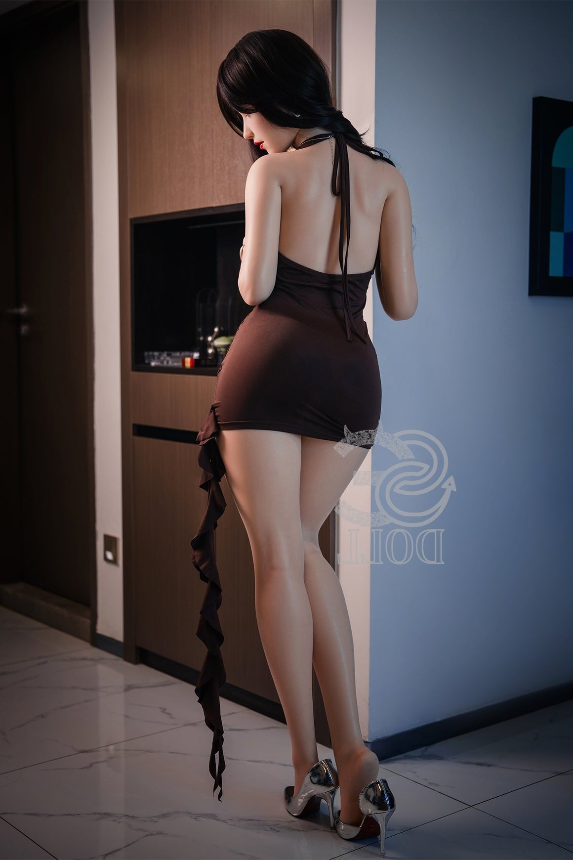 Eu In Stock 165cm 5ft5 C Cup Full Silicone Sex Doll Ses015 Head 083so Queena A - C-cup Torso