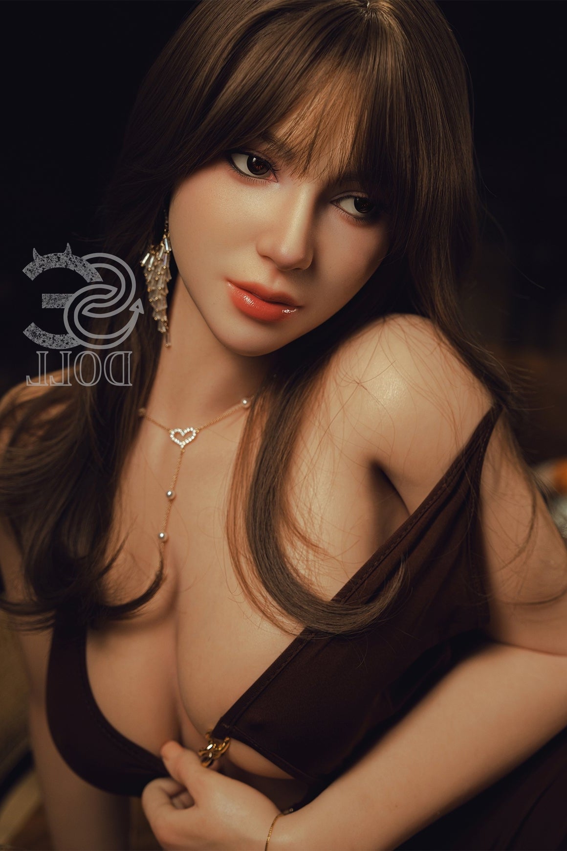 T163cm/5ft4 C-cup Real Skin Texture Silicone Sex Doll SES052 Head#136S Torso