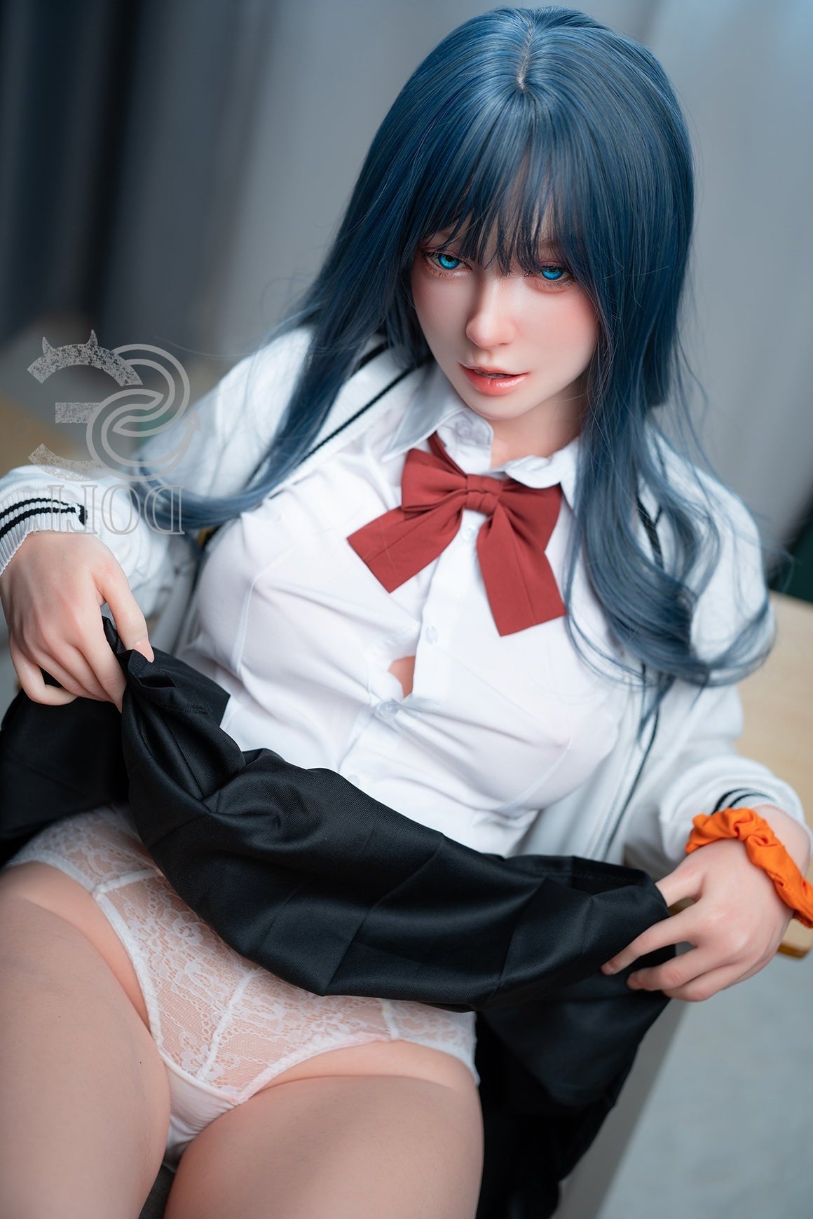 T160cm/5ft3 C-cup Real Skin Texture Silicone Sex Doll SES055 Head#138S Torso