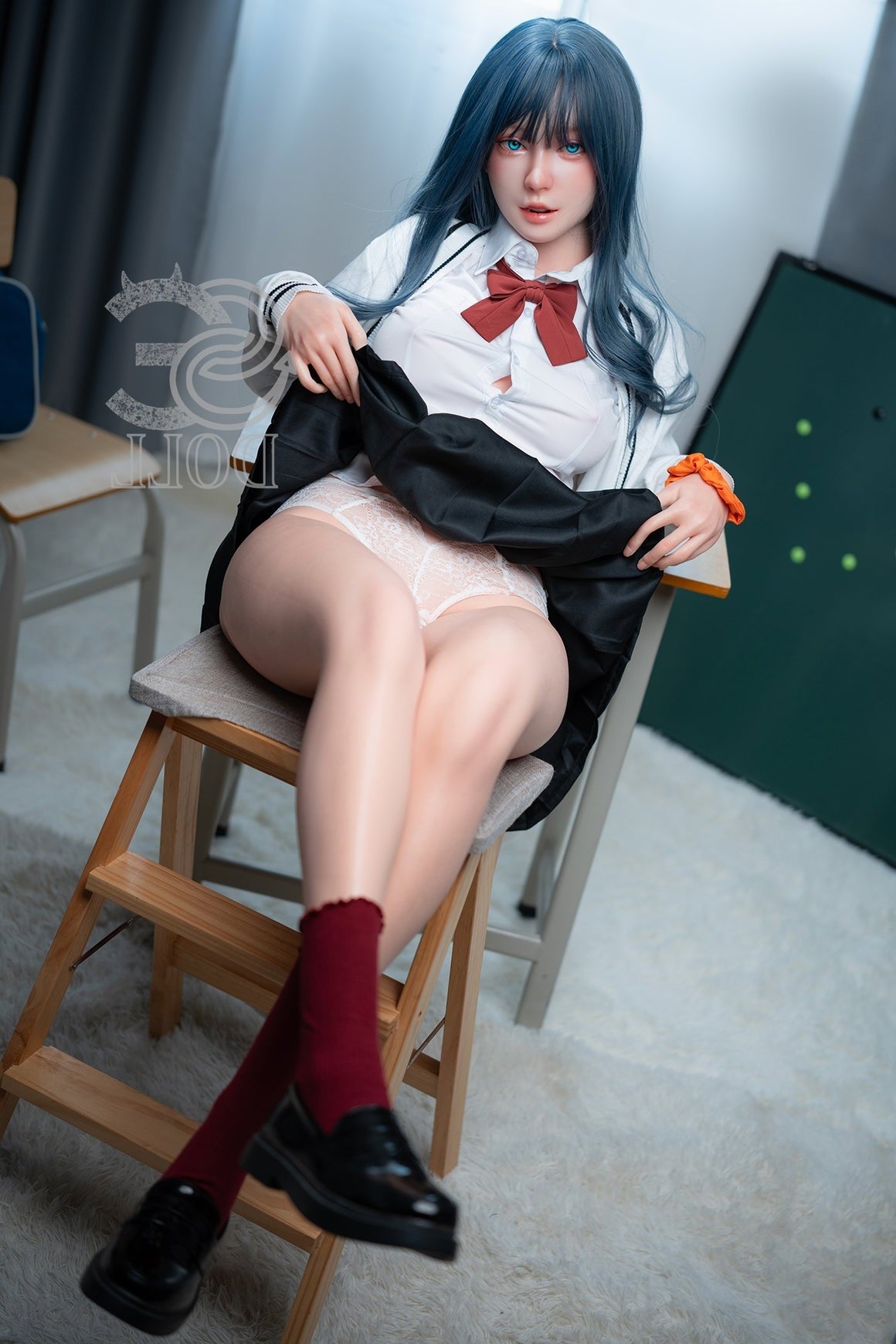 T160cm/5ft3 C-cup Real Skin Texture Silicone Sex Doll SES055 Head#138S Torso