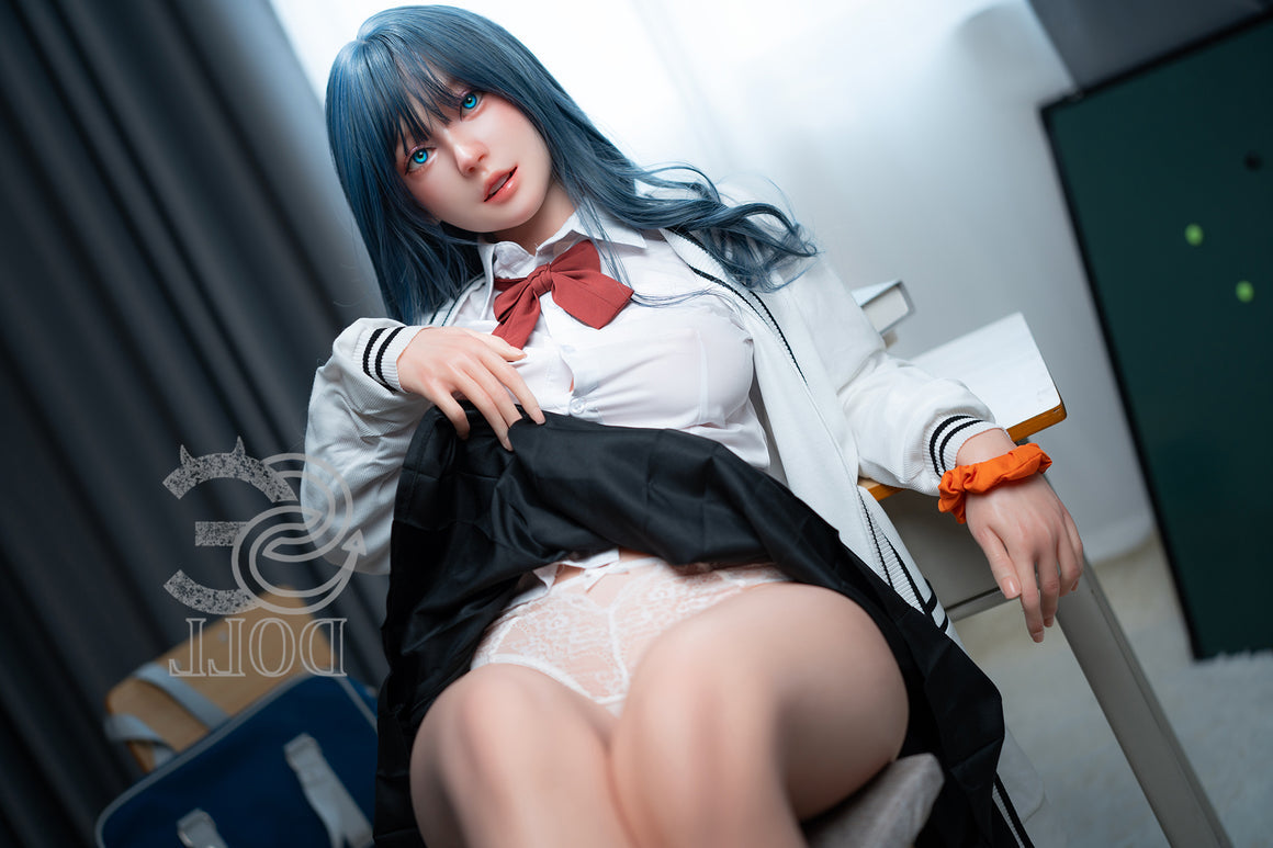 T160cm/5ft3 C-cup Real Skin Texture Silicone Sex Doll SES055 Head#138S Torso