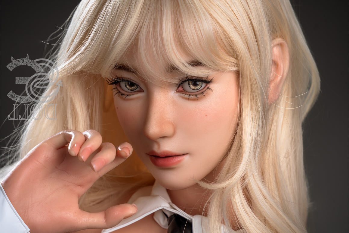 T163cm/5ft4 C-cup Real Skin Texture Silicone Sex Doll SES057 Head#079S Torso