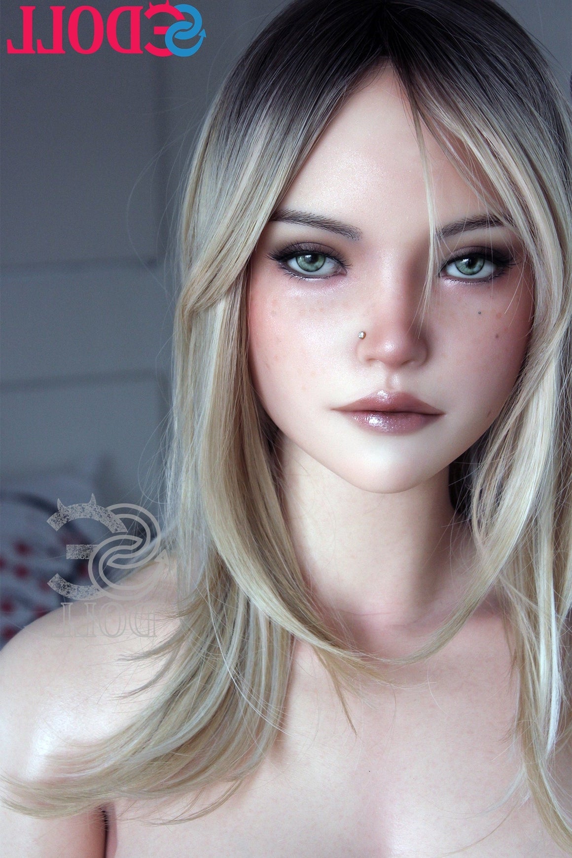 T167cm/5ft6 F-cup Real Skin Texture Silicone Sex Doll SES058 Head#088S Torso