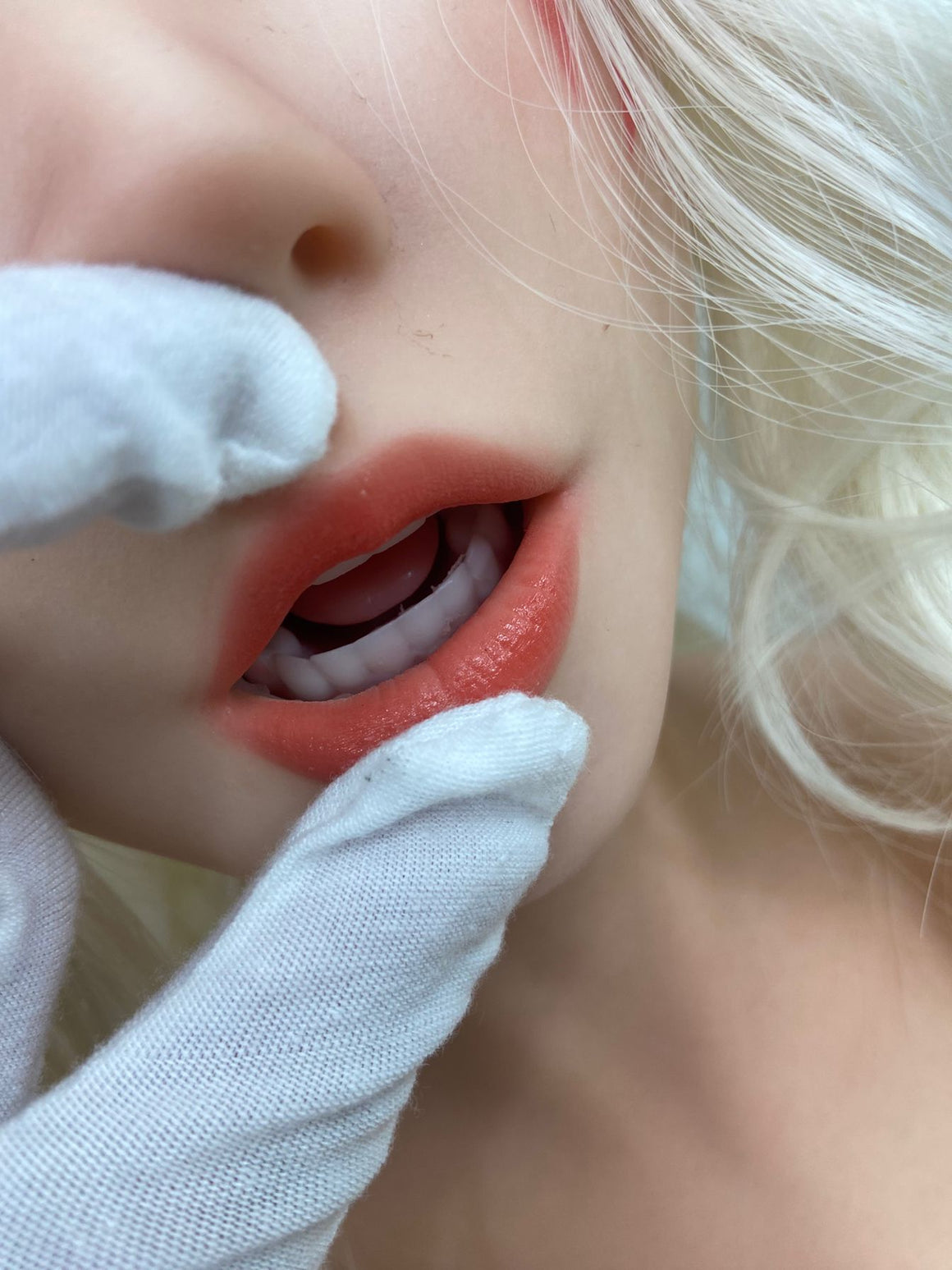 EU In Stock-155cm/5 ft 1 D-Cup Blonde Silicone Sex Doll - SE#22SOA