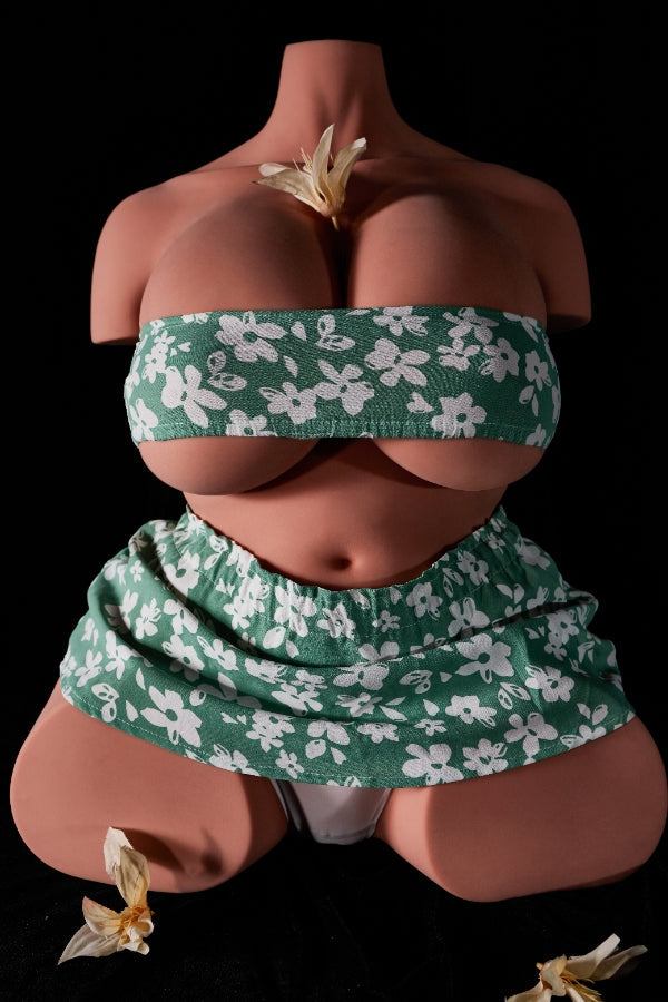 🔹CLM Classic🔹Big Breast STPE Torso Sex Doll #160 Black Skin - Climax