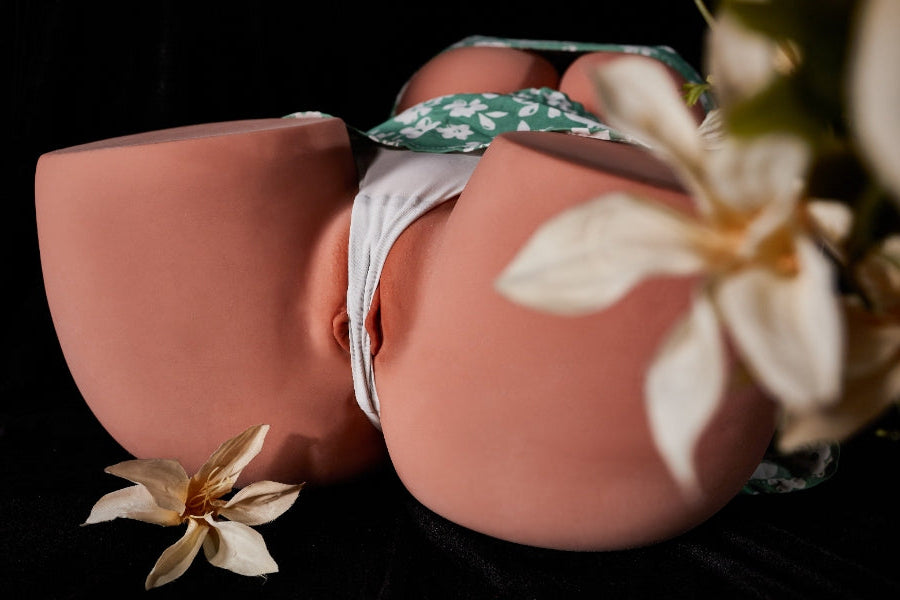 🔹CLM Classic🔹Big Breast STPE Torso Sex Doll #160 Black Skin - Climax