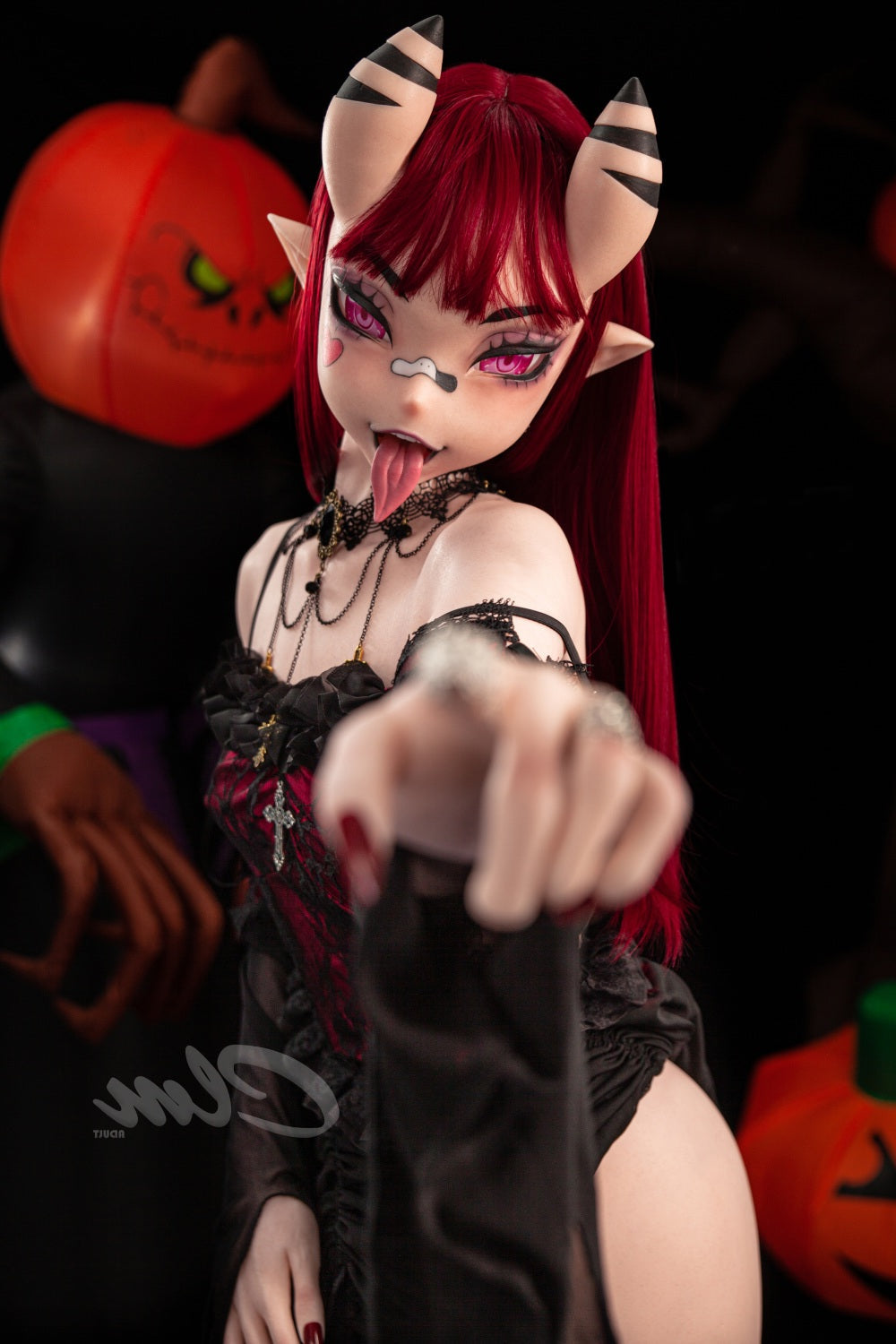 ❤️CLM Ultra❤️ 157cm/5ft2 Halloween Style Silicone Sex Doll SiQ157cm - Torso Climax