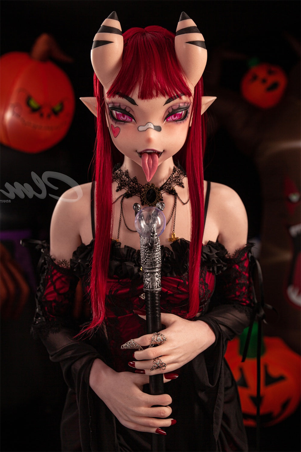 ❤️CLM Ultra❤️ 157cm/5ft2 Halloween Style Silicone Sex Doll SiQ157cm - Torso Climax