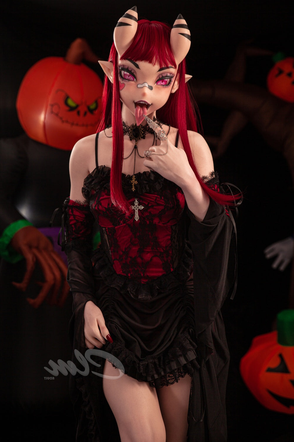 ❤️CLM Ultra❤️ 157cm/5ft2 Halloween Style Silicone Sex Doll SiQ157cm - Torso Climax