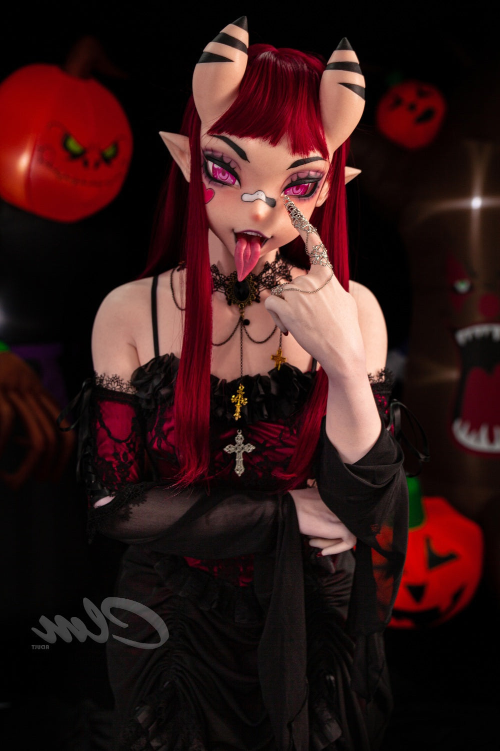 ❤️CLM Ultra❤️ 157cm/5ft2 Halloween Style Silicone Sex Doll SiQ157cm - Torso Climax