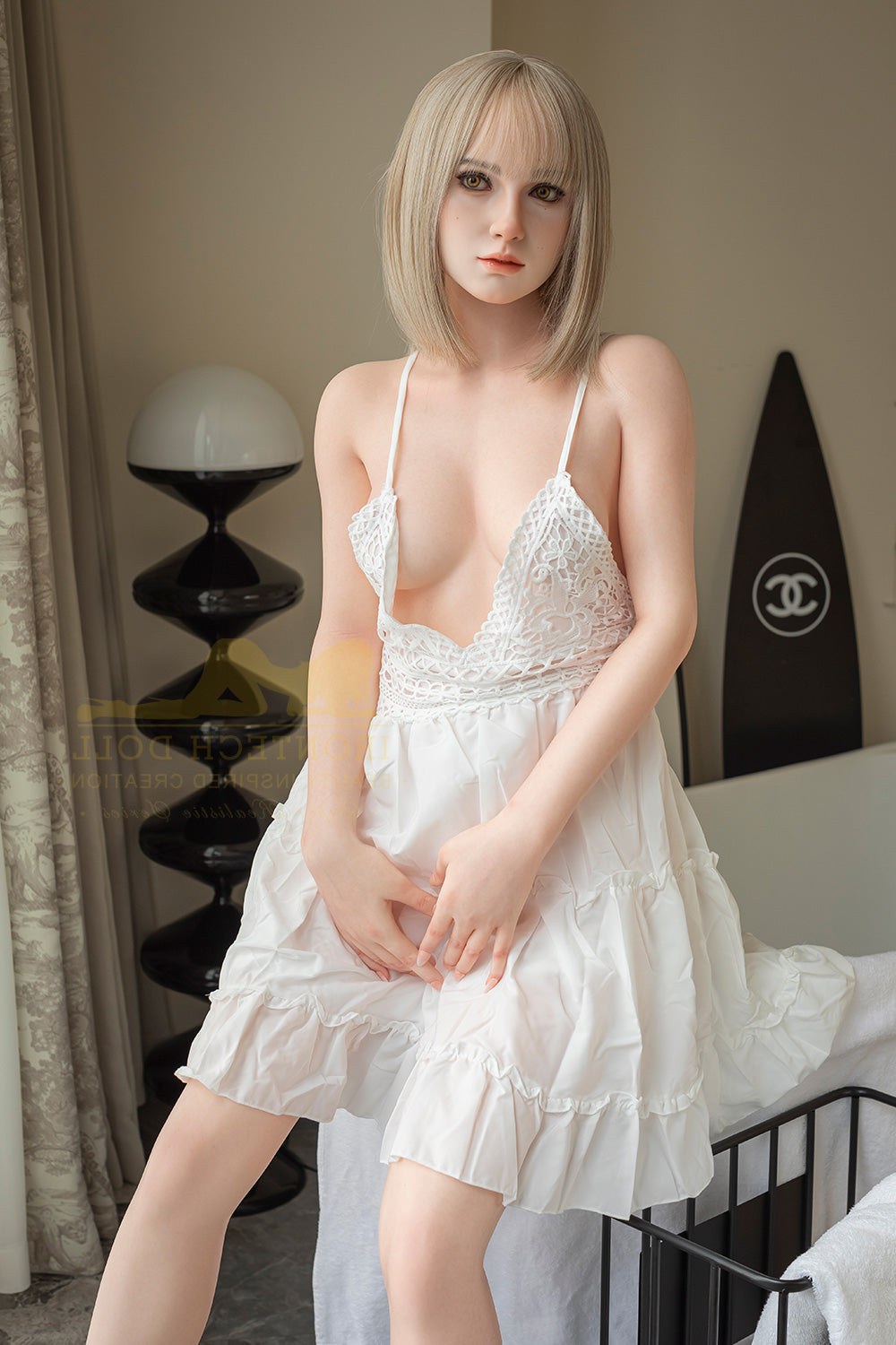 163cm/5ft4 C-Cup Bubble Butt Full Silicone Love Doll - S45 Tina Natura Torso Irontech